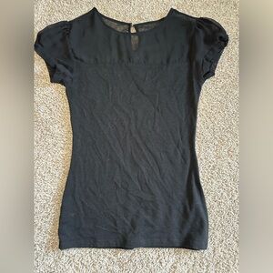 Express Black Short Sleeve Top